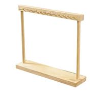 Schmuckständer Aus Holz - Halskettenhalter Mit Haken Display | Rustikaler Kettenständer Organizer | DIY Schmuckhalter Holzständer Für Ketten Ohrringe Armbänder, Kettenrack Aufbewahrung Schlafzimmer
