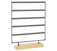 Schmuckständer Kettenhalter Schmuck Halterung, Großes Fassungsvermögen, 5 Tier Ohrring Organizer Mit Holz Base,Schmuckständer Für Ohrringe Ohrstecker Haushalt Geschäfte Outdoor Verkauf Aufbewahrung