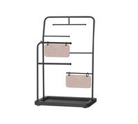 Schmuckständer mit 6 Hängestangen aus Metall tintenschwarz