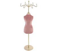 Schmuckständer Puppe Multifunktional für Zuhause und Geschäft Rosa