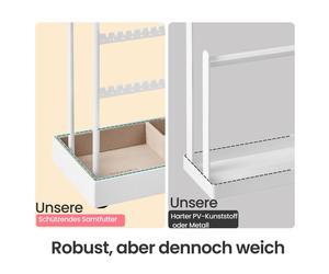 Schmuckständer, Schmuckhalter, Schmucktablett Samt