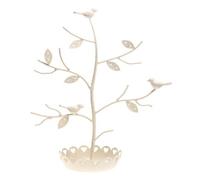 Schmuckständer Schmuckhalter Zweige mit Vögeln - creme