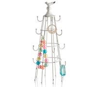 Schmuckständer, weiß, B:25cm H:50cm T:25cm, Metall, Aufbewahrungsboxen (21686764-0) weiß