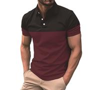 Schnäppchen Poloshirts Herren Kurzarm Atmungsaktives Schnelltrocknend Poloshirts Für Herren Sommer Casual Mode Shirt Sommer Bequemes Knopfleiste T-Shirts Herren Colour Herren Jacke Winter Angebote