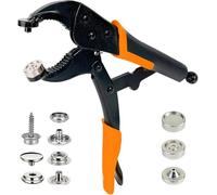 Schnappwerkzeug für Bootsabdeckungen, robustes Schnappverschluss-Werkzeug, Schnappbefestigungswerkzeug, 15 mm, Metall-Druckknöpfe, Reparatur-Bootsabdeckungen (Orange)