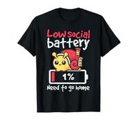 Schnecke Low Social Battery Need To Go Home T-Shirt