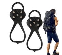 -Schnee-Griffe - 2 Stück robuste Schuh-Schneegriffe Kletterschuhgriffe | Multifunktionale Schnee-Traktionsstollen, Greifer, robuste Wanderschuhe, Stollen zum Klettern, Joggen