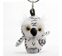 Schneeeule Schlüsselanhänger Eule weiß Plüsch Kuscheltier Anhänger NAXOS - Kuscheltiere*biz
