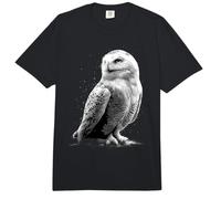 Schneeeule Weiße Eule Kauz Uhu Snowy Owl Süße Schnee Eulen Comfort Colors Adult Heavyweight T-Shirt