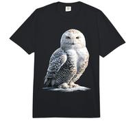 Schneeeule Weiße Eule Kauz Uhu Snowy Owl Süße Schnee Eulen Comfort Colors Adult Heavyweight T-Shirt