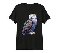 Schneeeule Weiße Eule Kauz Uhu Snowy Owl Süße Schnee Eulen Premium T-Shirt