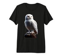 Schneeeule Weiße Eule Kauz Uhu Snowy Owl Süße Schnee Eulen Premium T-Shirt