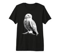 Schneeeule Weiße Eule Kauz Uhu Snowy Owl Süße Schnee Eulen Premium T-Shirt