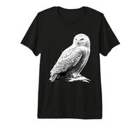 Schneeeule Weiße Eule Kauz Uhu Snowy Owl Süße Schnee Eulen Premium T-Shirt