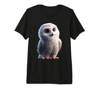 Schneeeule Weiße Eule Kauz Uhu Snowy Owl Süße Schnee Eulen Premium T-Shirt