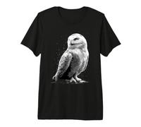 Schneeeule Weiße Eule Kauz Uhu Snowy Owl Süße Schnee Eulen Premium T-Shirt