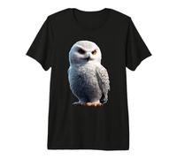 Schneeeule Weiße Eule Kauz Uhu Snowy Owl Süße Schnee Eulen Premium T-Shirt