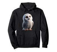 Schneeeule Weiße Eule Kauz Uhu Snowy Owl Süße Schnee Eulen Pullover Hoodie
