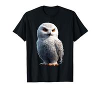 Schneeeule Weiße Eule Kauz Uhu Snowy Owl Süße Schnee Eulen T-Shirt