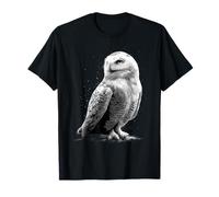 Schneeeule Weiße Eule Kauz Uhu Snowy Owl Süße Schnee Eulen T-Shirt