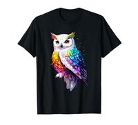 Schneeeule Weiße Eule Kauz Uhu Snowy Owl Süße Schnee Eulen T-Shirt