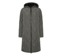 OXMO OXStanca Damen Steppmantel Wintermantel Winterjacke gefüttert mit Kapuze Eingrifftaschen Regular fit, Größe:M, Farbe:Pewter (185203)