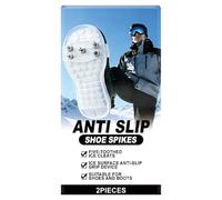 Schneeschuh-Spikes, universal, rutschfest, tragbar, Winterspikes, Schuhe, Stiefel, Eisgreifer zum Wandern, Klettern, Angeln, Klettern, 2 Stück