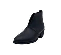 Schneestiefel für Damen Stiefeletten Ankle Boots Winterschuhe Retro-Stil Reiterstiefel Schuhe Schuhe Runde Zehen Halblange Stiefel Verdickung Thermostiefel Winterstiefel Winter und Herbst a476