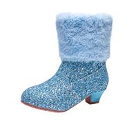 Schneestiefel Kinder- Gefütterte Gummistiefel Kinder Schneestiefel Winter Warm Gefütterte Winterstiefel Mädchen rutschfeste Outdoor Winterschuhe Snowboots Winterstiefel Mädchen
