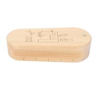 Schneidbrett aus Massivholz, 17,5 x 4,5 cm, Mehrzweck Schneiderklatsche - Hochpräzise Skala, Kombiniert Bügeln und Schneiden, Für Nähen und Quilten