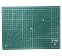 Schneidematte / Schneideunterlage / Bastelunterlage, A4, selbstheilend, aus 5 Schichten, mit Raster auf Vorder- und Rückseite, beidseitig benutzbar, Farbe: grün, 1 Stück