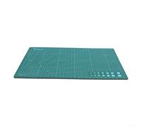 Schneidematte, selbstheilende Matte, rotierendes Schneidebrett, doppelseitiges Raster, 3 mm dickes PP, rutschfestes Bastelpad zum Nähen, Quilten, für A4 (A-4 grün)
