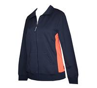 Schneider Sportswear Damen Hoodie Sweatjacke Freizeitjacke (40, dunkelblau/orange)