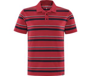 SCHNEIDER SPORTSWEAR RICKM-POLO Herren Kurzarm- Poloshirt rot/dunkelblau-gestreift, 50