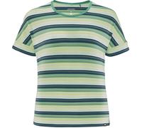 SCHNEIDER SPORTSWEAR SHAYLAW Damen T-Shirt, Wohlfühlshirt gestreift grün/blau/gelb/weiß, 40