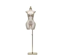 Schneiderpuppe Plus Size weibliche Schaufensterpuppe Körper Oberkörper große Gesäß Kleid Form Kleidung Pinning fähig(White)