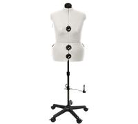 Schneiderpuppe/ Schneiderbüste DIANA "D" XL beige mit Rollen (verstellbar)