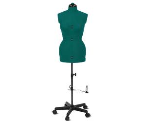 Schneiderpuppe/Schneiderbüste Supa Fit "M" mit Rollen (verstellbar / türkis)