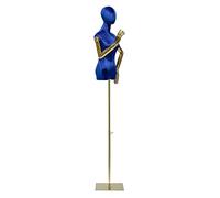 schneiderpuppe Schneiderpuppe Damenbüste Weiblich, Höhe Verstellbar 53-77 Zoll Schneider Dummy Torso mit Kopf Und Galvanisierten Armen für Schmuck-Display, 5 Farben for Clothing Shop Dresses ( Color :