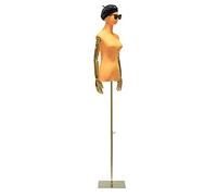 schneiderpuppe Schneiderpuppe Damenbüste Weiblich, Höhe Verstellbar 53-77 Zoll Schneider Dummy Torso mit Kopf Und Galvanisierten Armen für Schmuck-Display, 5 Farben for Clothing Shop Dresses ( Color :