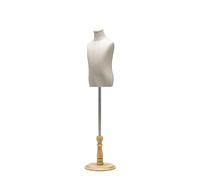 schneiderpuppe Schneiderpuppe Für Kinder Schaufensterpuppe Torso Mit Holzsockel, Einstellbar Kind Schaufensterkörper Ausstellungsstand Für Schmuck Oder Kleidung Display, 4-5 Jahre Alt for Clothing Sho