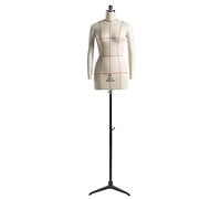 Schneiderpuppe zum Nähen, Kleiderform, verstellbarer Pinnable Oberkörper für Kleidungsdesign, Unterricht & Ausstellung, stabiler Stativständer