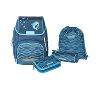 Schneiders 78453-064 - Schulranzen Ergojet Ocean, 6-teiliges Set mit Schultasche, Federmäppchen, Schlamper, Sportbeutel und individuellen Patches