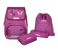 Schneiders Ergojet 2in1 Schulranzen Set 5-teilig Purple Hearts