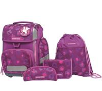 Schneiders Ergolite Berry Paw Mädchen Schultasche - 9-teiliges Set, Orthopädisch geprüft, mit LED-Leuchtstäben, nachhaltig & ergonomisch