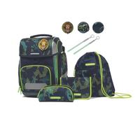 Schneiders Ergolite Camo Rush Jungen Schultasche - 9-teiliges Set, Orthopädisch geprüft, mit LED-Leuchtstäben, nachhaltig & ergonomisch