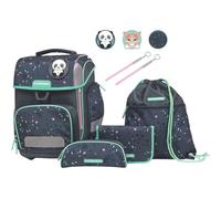 Schneiders Ergolite Mint Meadow Mädchen Schultasche - 9-teiliges Set, Orthopädisch geprüft, mit LED-Leuchtstäben, nachhaltig & ergonomisch