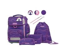 Schneiders Ergolite Purple Dream Mädchen Schultasche - 9-teiliges Set, Orthopädisch geprüft, mit LED-Leuchtstäben, nachhaltig & ergonomisch