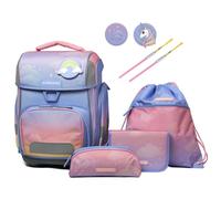 Schneiders Ergolite Schulranzen-Set 9tlg Isabeau Regenbogen