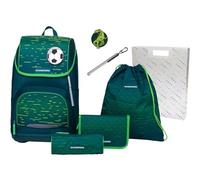Schneiders Freizeitrucksack Ergoplus 2in1 Schulranzen Set 7-teilig 22L Soccer Star tannengrün